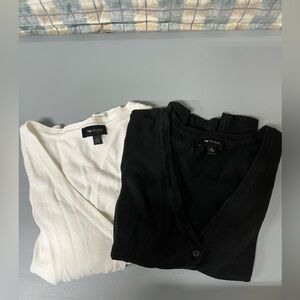 2 AB Studio women’s 3/4 sleeve cardigans.